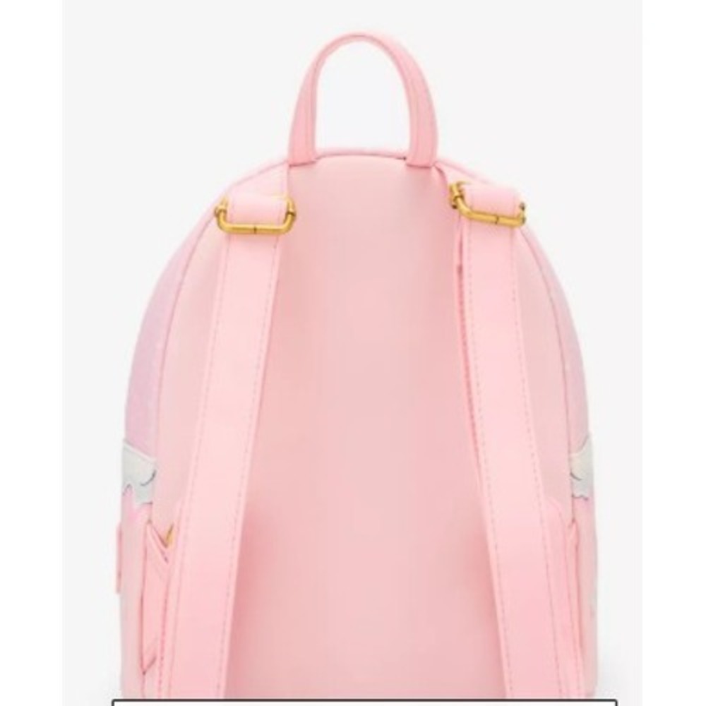 Loungefly Disney Marie Cat Holiday Mini Backpack Pink Snowglobe NWT - Picture 3 of 4